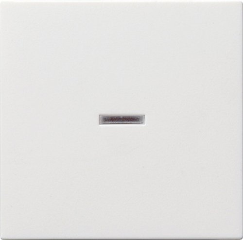 Лицевая панель Gira System55 для 1-кл. выключателя с подсветкой белый глянец картинка